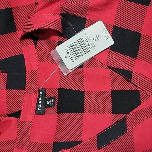 Torrid Plaid Challis Dress - Picture 5 of 5